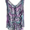 Lovers + Friends  Purple Tie-Dye Sleeveless Cut Out Tank Top Size XS Photo 5