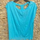 Chaser  Teal Blue Open Back Slit Top. Size Small. NWT New! Photo 0