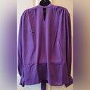 Krass&co NY& Purple Blouse With Bow Tie Front Size XL Women’s Top NWT Photo 8