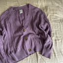 Joie  Lavender Chunky Soft Cable Knit Cardigan Photo 1