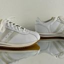 Skechers Vintage Y2K 2000s White Leather Rhinestone Stripe Casual Track Sneakers Photo 3