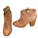Neiman Marcus Genuine Leather Tan  Collection Ankle Boots Photo 0