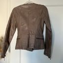 Bernardo Collection by  Taupe Faux Leather Quilted Moto Jacket XS GUC Photo 9