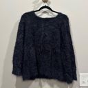 Lou & grey  Navy Fuzzy Crewneck Pullover Super Soft Sweater Size Small Photo 1