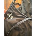 Athleta Athelta Black 36 B/C Built in Bra Strap Tank Work Out Swim Top Slimming Babydoll Photo 9