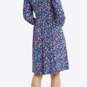 Draper James  Kitty Dress Womens 3XL Blue Multicolor Ditsy Floral Soft Stretchy Photo 3