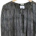 L'Agence  Silk Blouse Constance Peasant Antique Cobra Black Relaxed Top 4 NWT Photo 2