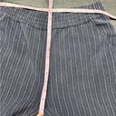 Umgee  Pinstripe Navy Pull On Trousers Size Medium Photo 4