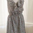 BCBGeneration BCBG Grey/Blue Confetti Splashed Cross Front Mini Size Medium Photo 0