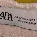 ZARA Size 4 High Waisted Button Down Fly Pale Pink Ankle Length Jeans Photo 4