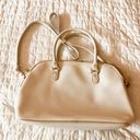 Liz Claiborne Textured Cream Leather Shoulder Purse Photo 1