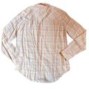 Rails  Women’s Sz M Peach Powder Pink Plaid Button Front Hunter Shirt Photo 6