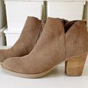 Dolce Vita Janie Perforated Suede Bootie Tan Size 7 Photo 1