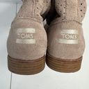 Toms  Boots Size 9 Serra Perforated Suede Leather Slouch Beige Oxford Tan Shoes Photo 9