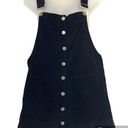 Harper Heritage Black Corduroy Overall Mini Dress Size Small Photo 0