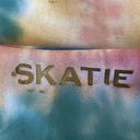 Skatie  x The Salty Blonde Suzanne Penny Bikini Size Medium Oahu Rainbow Tie Dye Photo 5