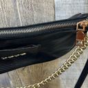 Bebe  crossbody Black Purse with Golden Hardware Photo 4