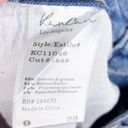 Kancan KC11046 Mid Rise Torn Straight Cropped Leg Stretch Denim Blue Jeans 28 Photo 5
