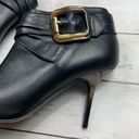 Burberry  Sharnford Ankle Boots Open Toe Booties Buckle Leather Heels 38 1/2 Photo 15