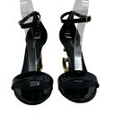 Dolce & Gabbana NEW  Kiera Baroque Lamb Leather Sandals Black Size IT40/US10 Photo 3