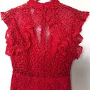 Alexis  NWT Red Lace V Neck Halley Dress XS Photo 3