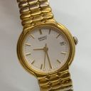 Seiko  ladies 7N82-0038 Quartz date watch 23mm gold tone white dial 7” running Photo 1