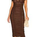 Majorelle  Tabitha Midi Dress in Cappuccino Brown Photo 0