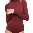 Intimately by Free People Turtleneck Bodysuit Seamless Long Sleeve Red Womens XS Photo 0