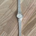 Seiko  Ladies Watch Vintage White Gold Tone Metal Bracelet and Dial Gorgeous Photo 4