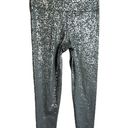 Sweaty Betty Leggings Silver Goddess 7/8 Workout Grey Terrazzo Foil Small Photo 4