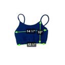 SheIn Royal Blue Quilted Cropped Cami and Shorts Set Women’s Size M Photo 6