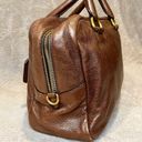 Prada  Vitello Shine Leather Bronze Metallic Hand Bag Photo 4