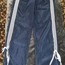 Edikted Remy Tie Detail Track Pants in Navy Photo 8