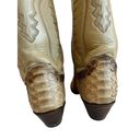 Justin Boots Justin Snakeskin Cowboy Boots Womens 5 1/2B Tall Vintage Leather L4661 USA Photo 6