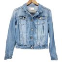 Mango MNG Jeans By  Womens XS Denim Jean Jacket Stretch Trucker Short Boho Photo 0