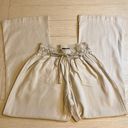 REWASH Linen Blend Boho Neutral Wide Leg Pants Size Large Photo 0