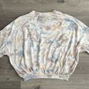 Young Fabulous and Broke  Dolman Sweatshirt Pastel Tie Dye Slouchy Medium EUC Photo 8