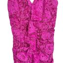 NBD  X Revolve Marvin Hot Pink Fuchsia Lace Ruffled Mini Dress XSmall Photo 6