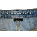 American Eagle  Comfort Stretch Waistband Mom Jean Shorts Denim Distressed Sz 16 Photo 2