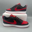 Nike Court Borough Low 2 Big Kids' Shoes/color Black/White/University Red Photo 1