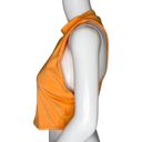 All In Motion  Shirt Womens Large Orange Crop Top High Neck Workout Athleisure Photo 2