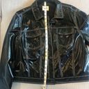 Nine West - black lightweight vegan leather moto jacket size XL preloved Photo 4