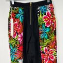 Line and Dot NWT  Rainbow Tropical Silk Pants Cropped Size Small S NEW Photo 9