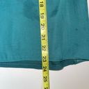 The Loft  Teal Ruffle High Neck Tie Back Tank Top Photo 8