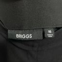 Briggs New York Briggs Black Elastic Waist Textured Pants Photo 4