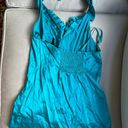 BCBGMAXAZRIA Blue Silk Blouse Photo 2