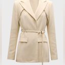 Alexis Alek Belted Blazer Jacket Ivory sz Small $850 Photo 9