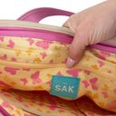 The Sak  White Green Pink Shoulder Tote Bag Photo 8