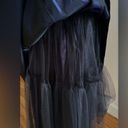 Jessica McClintock  Ball Gown Blue Metallic Velvet Taffeta Tulle Dress Sz 4 Photo 9