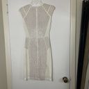 Rebecca Taylor  Nailhead Rose gold Pink Studded Ivory Sheath Dress Sz Small $495 Photo 5